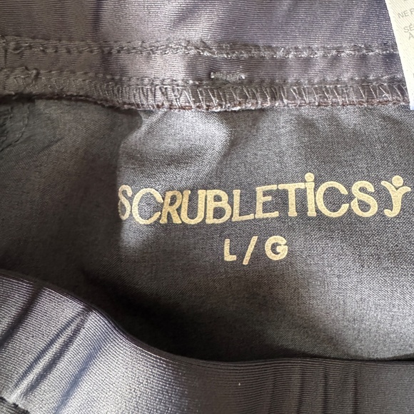 Scrubletics Women's Performance Elastic Waist Pull On Scrub Pants Gray Large - Picture 6 of 13
